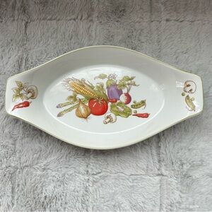 Vintage 1980’s Rosenthal Netter Vegetable Collection Soufflé Serving Dish Oval